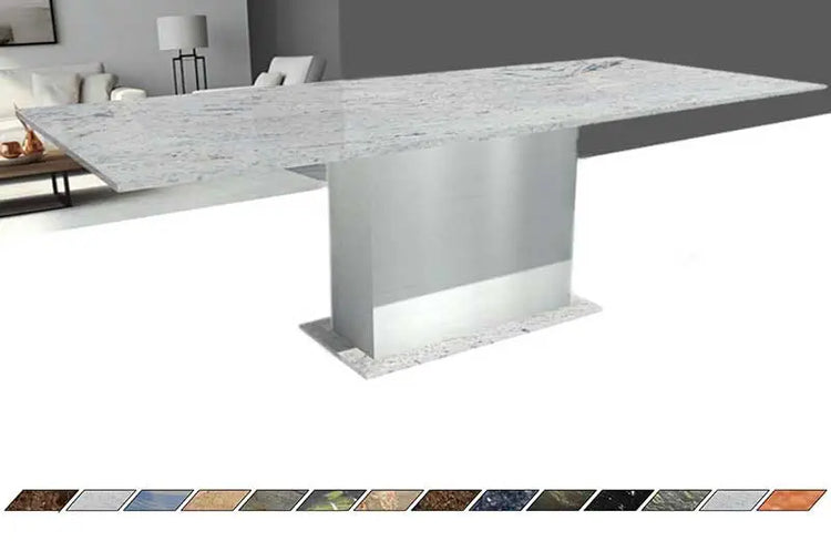 Esstisch mit Steinplatte - In modernem Design