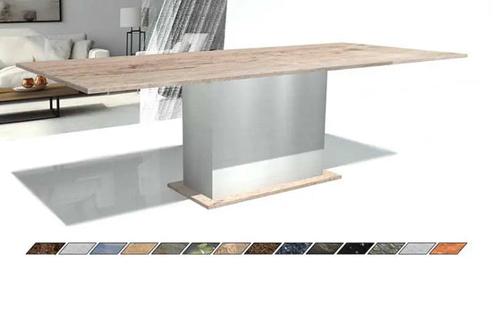 Esstisch mit Steinplatte