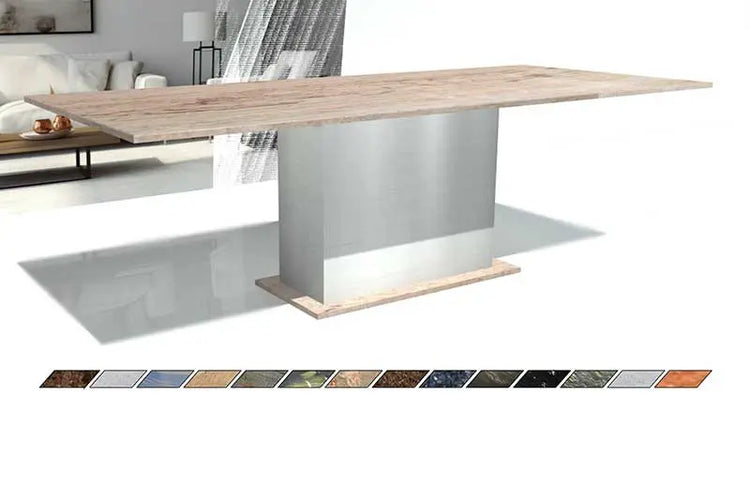 Esstisch mit Steinplatte