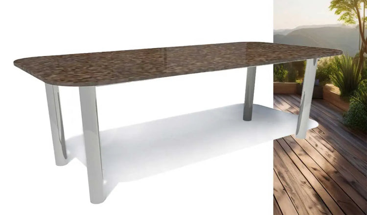 Gartentisch mit Granitplatte - Hochwertige Gartentische