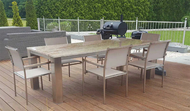Granittisch Garten - Modell Caicos