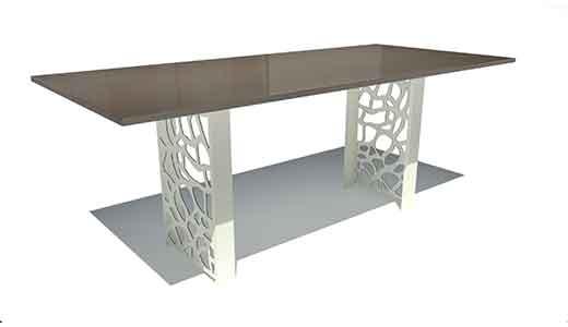 Tisch nach mass mit Keramik