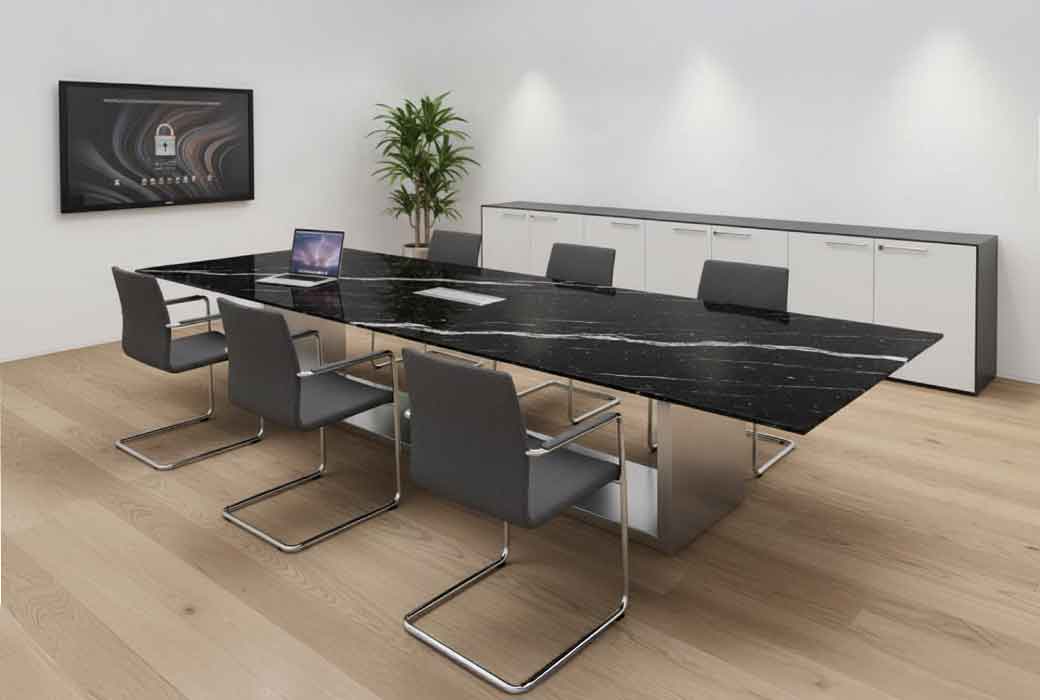 Konferenztisch mit Naturstein Unikat nach mass