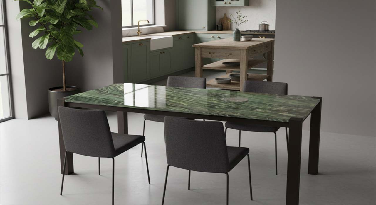 Aruba Design  mit edlem brasilianischem Verde Dorato nach mass online konfigurieren