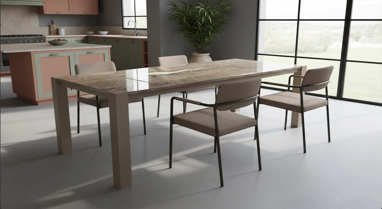 Exclusives Steindesign Aruba nit Naturstein Unikat Silk brown nach mass online konfigurieren