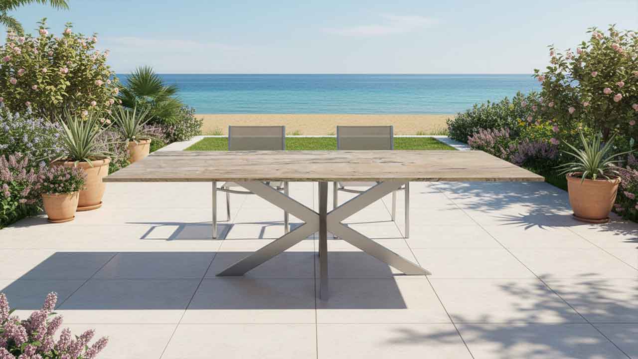 Gartentisch Lumu große Gartentische wetterfest nach Mass online konfigurieren