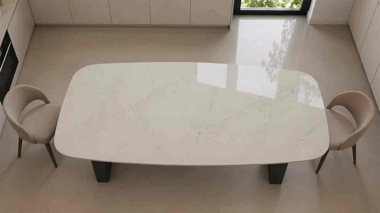 VELA Esstisch elegant mit Keramik- oder Silestone konfigurieren