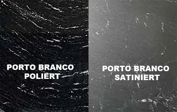  Tisch nach mass | Ihre Auswahl der Oberfläche in polierter oder satinierter Variante