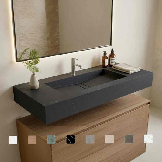 Design-Waschtisch Reflection Shark Coral Soapstone aus Silestone antibakteriell online konfigurieren