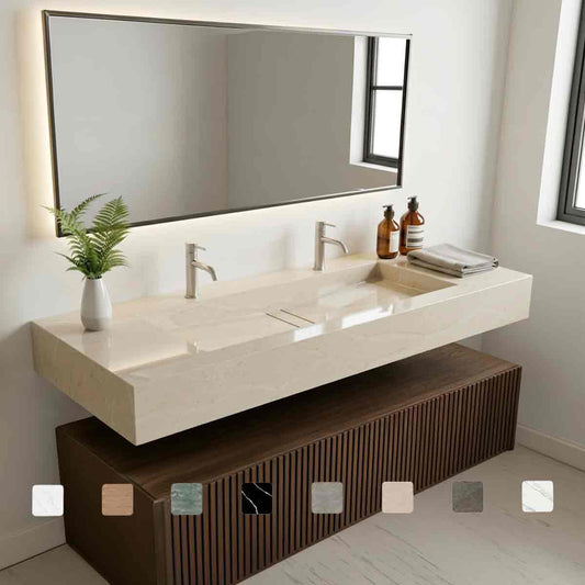 Design-Waschtisch Reflextion Yukon aus Silestone antibakteriell online konfigurieren