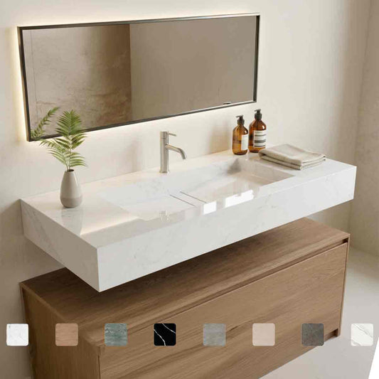Design-Waschtisch Reflection Et Calacatta aus Silestone antibakteriell online konfigurieren