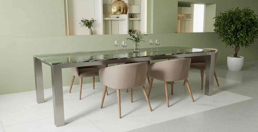 Esstisch CAICOS aus Granit Verde Dorato online konfigurieren