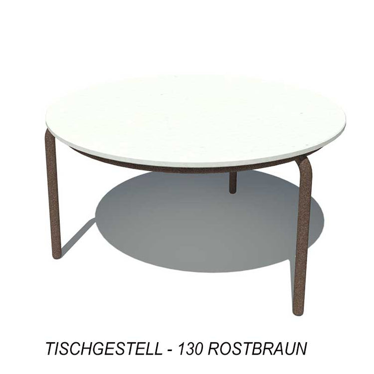Runde  Loungetische  - Edelstahl pulverbeschichtet - Keramik Tischplatte